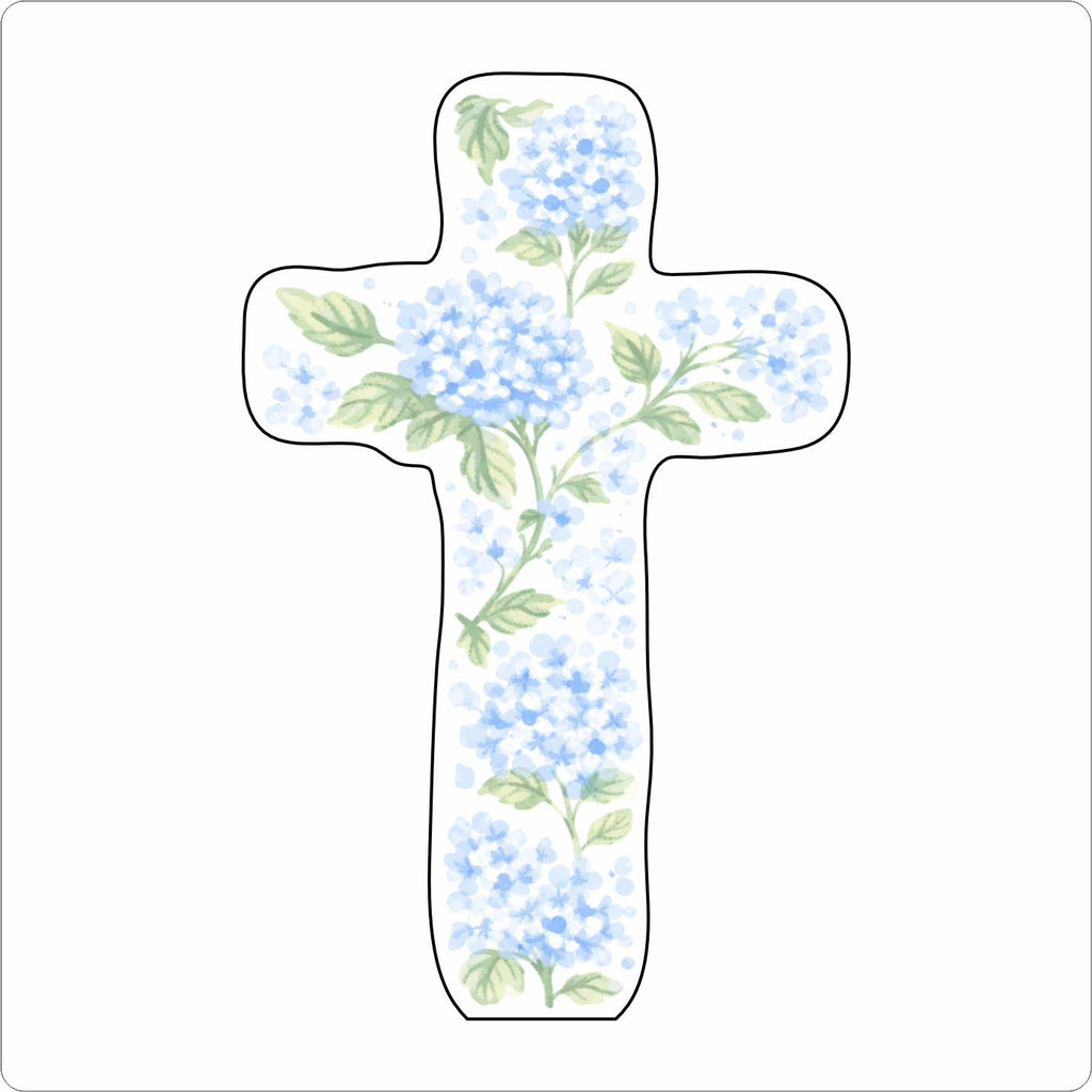 ADS-007 Floral Cross Mini | 0.50Acrylic Mini |