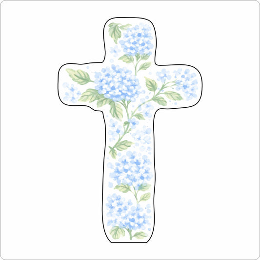 ADS-007 Floral Cross Mini | 0.50Acrylic Mini |