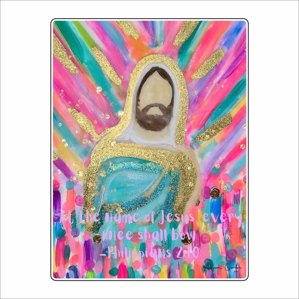AGA-004 Every Knee Shall Bow | 0.75Acrylic Contour
