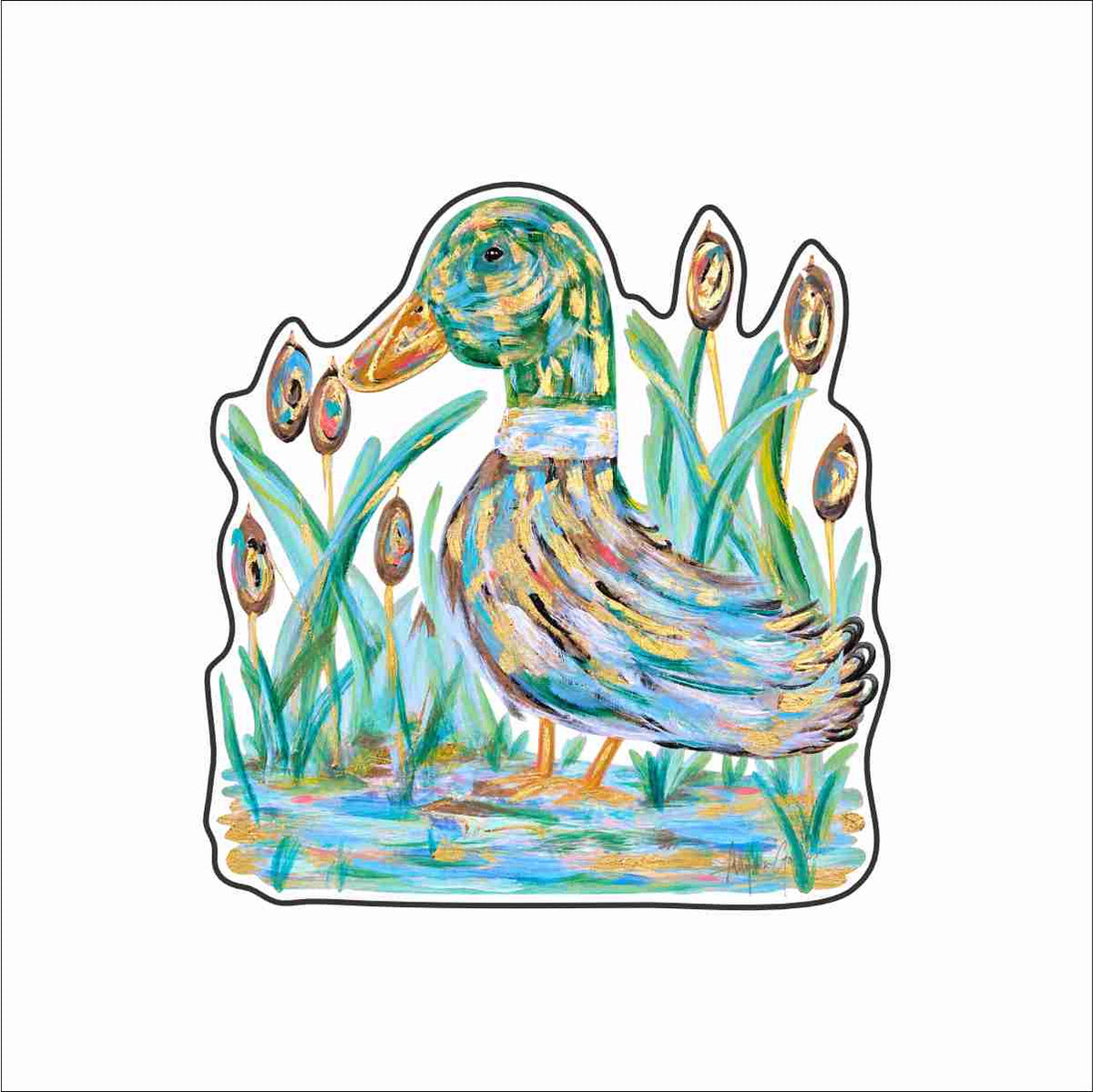 AGA-016 Duckleberry Fin Magnet | 0.125Acrylic Magnet | Case of 4