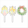 AGD-001 Happy Birthday Jesus Cake Topper Set | 0.125Acrylic Cake Topper | Case of 100
