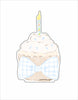 AGS-001 Bow Tie Cupcake | 0.75Acrylic Contour |