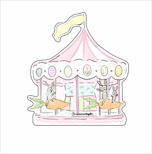 AGS-002 Bunny Carousel | 0.75Acrylic Contour |