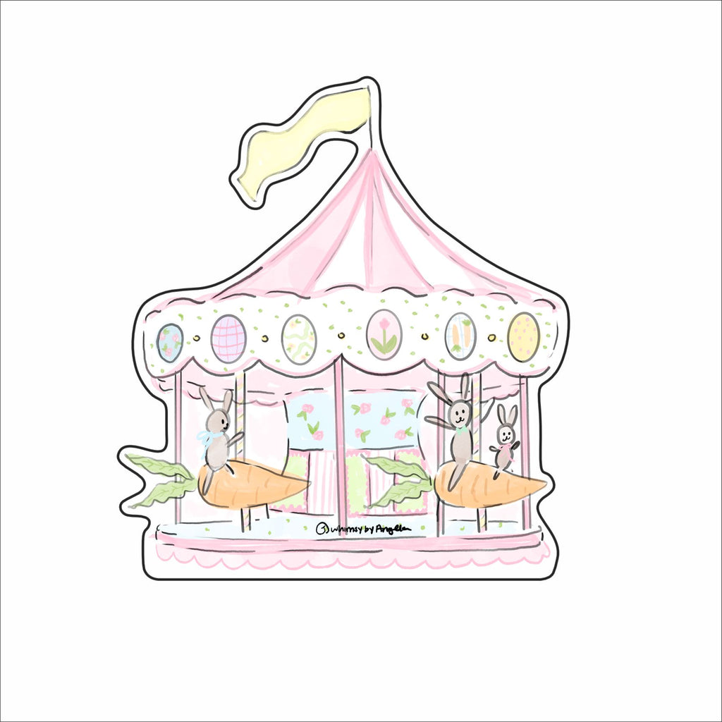 AGS-003 Bunny Carousel Mini | 0.50Acrylic Mini |
