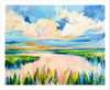 Blue Me Away Marsh | Canvas Flat