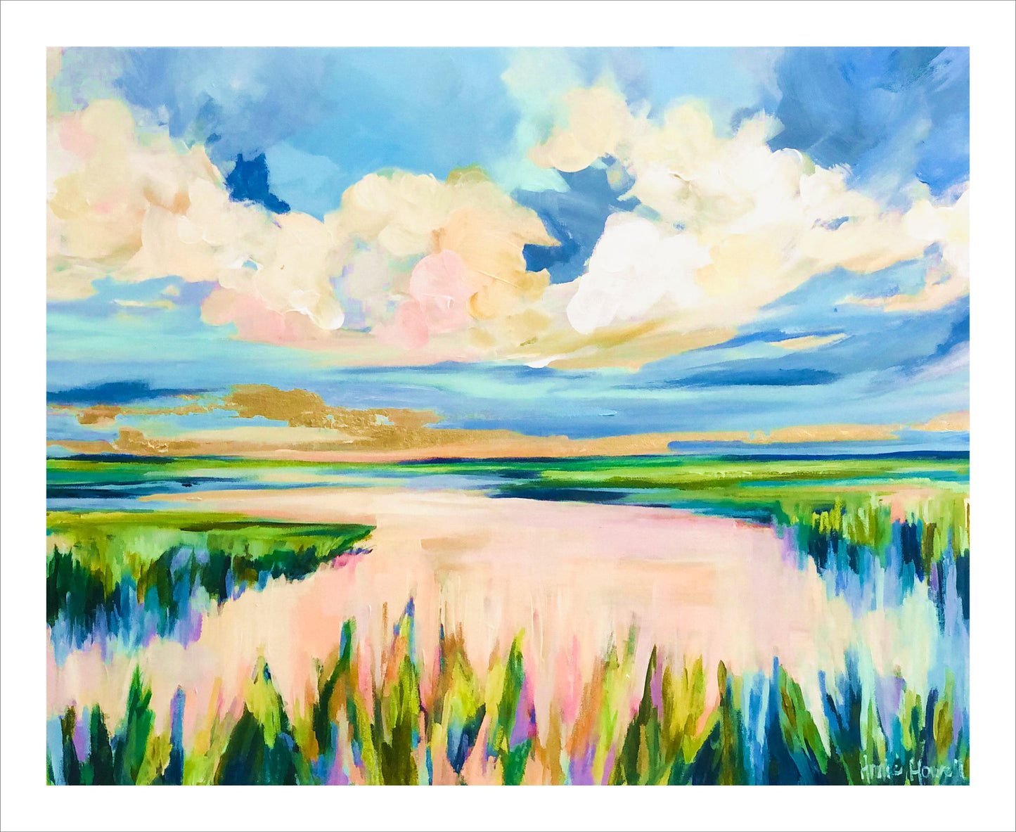 Blue Me Away Marsh | Canvas Flat