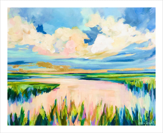 Blue Me Away Marsh | Canvas Flat