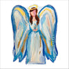 Blue & Gold Angel | 0.75in. Acrylic Cutout