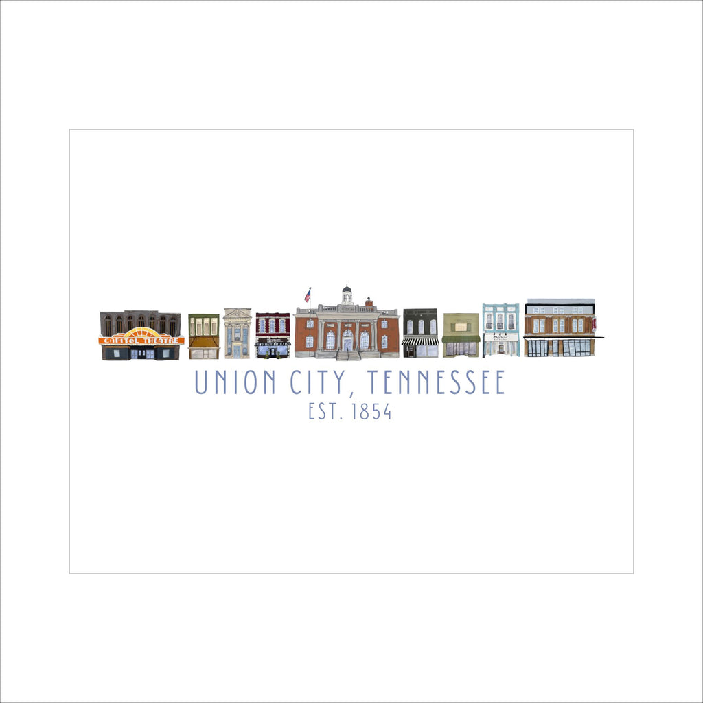 AHM-008 Union City TN | 11x14 Watercolor Paper | Bulk (Sold in batches of 15)