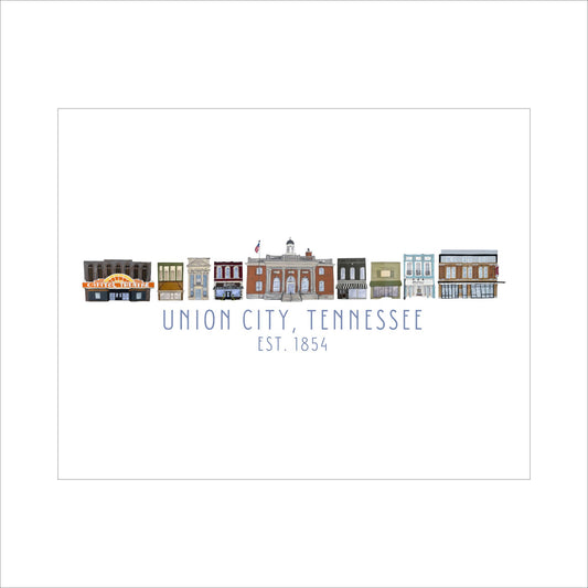 AHM-008 Union City TN | 11x14 Watercolor Paper | Bulk (Sold in batches of 15)
