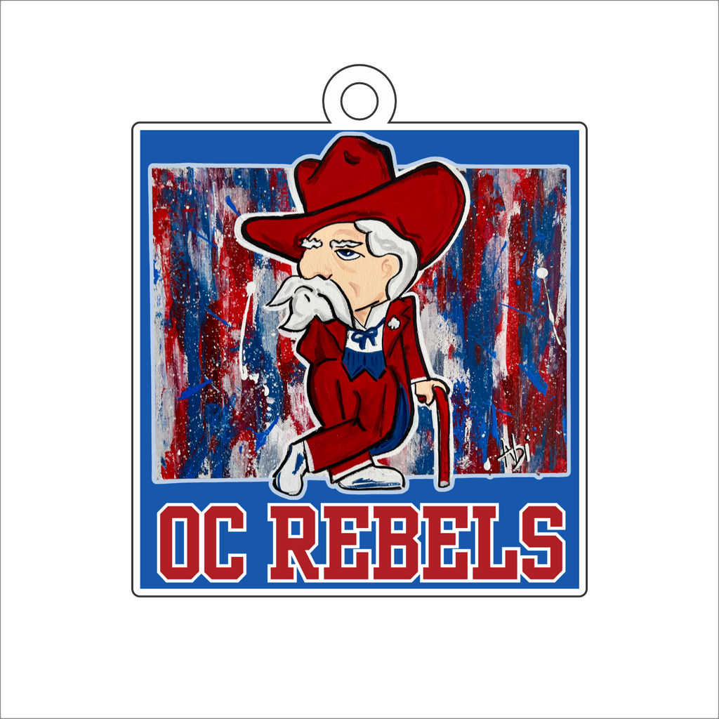 AHM-016 Rebels Ornament | 0.25in. Acrylic Ornament | Case Bundle of 25