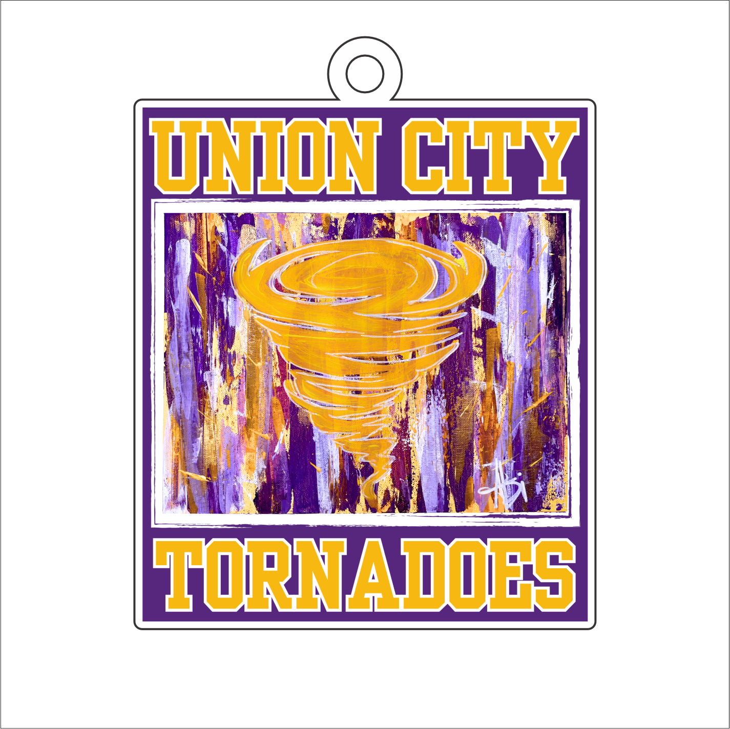 AHM-017 Tornado Ornament | 0.25in. Acrylic Ornament | Case Bundle of 25