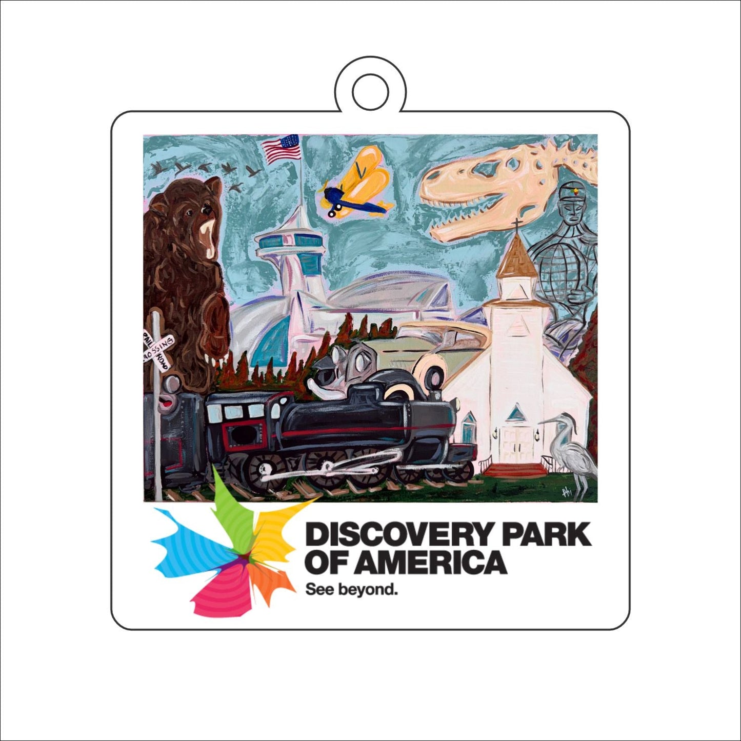 AHM-025 Discovery Park of America Ornament | 0.25Acrylic Ornament |