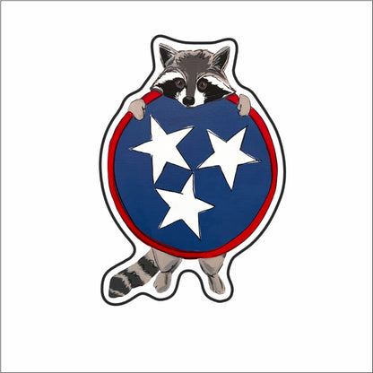 AHM-030 Racoon Needle Minder | 0.125Acrylic Magnet