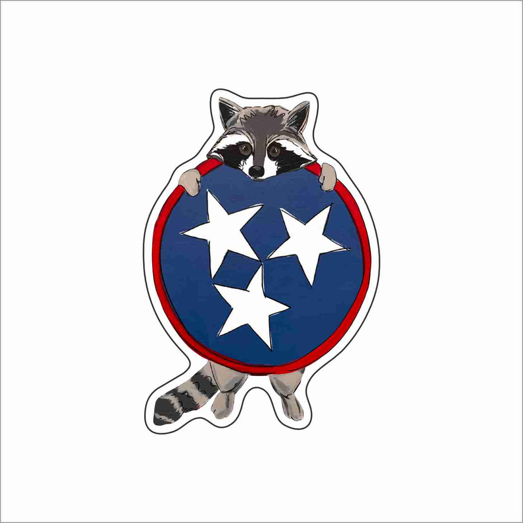 AHM-042 TN Racoon Magnet | 0.125Acrylic Magnet | Case of 4