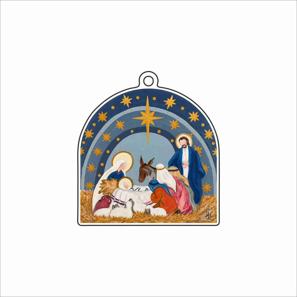 AHM-054 Nativity Scene Ornament | 0.25Acrylic Ornament