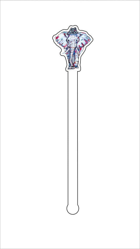 CMS-544-C4 AL-ephant Drink Stirrer Set  | 0.125Acrylic Stirrer | Set of 4