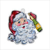 Champagne Santa Ornament | 0.25in. Acrylic Cutout | Case Bundle any 10+ (Pack of 1)