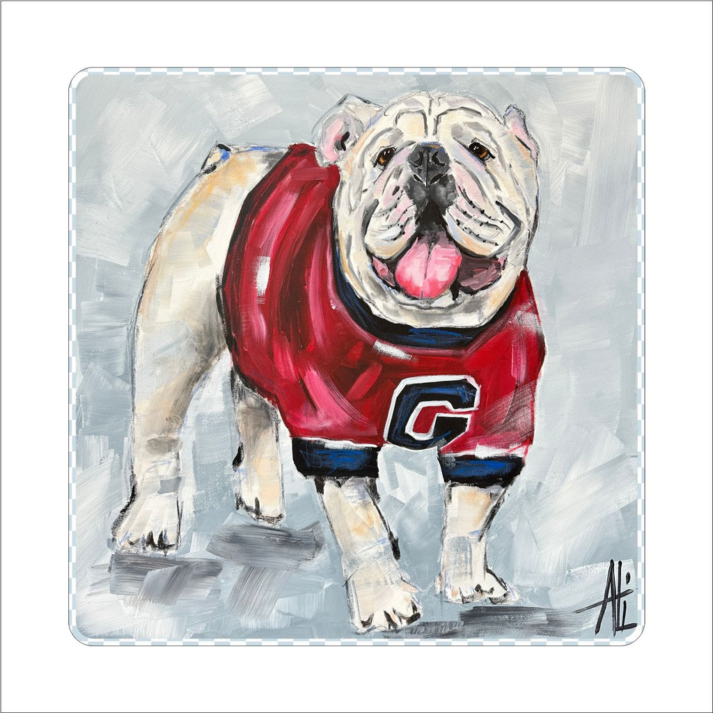 Bulldog Coaster | 0.25" Acrylic With Cork | Case Bundle any 16+ (Pack of 4)