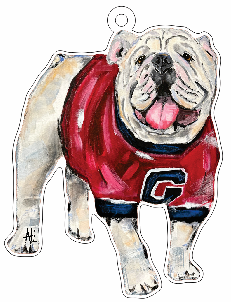 Bulldog Ornament | 0.25in. Acrylic Cutout | Case Bundle any 10+ (Pack of 1)