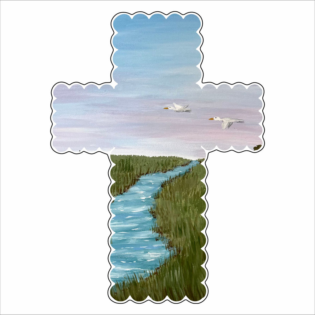 ALCH-002 Peace Cross | 0.75Acrylic Contour
