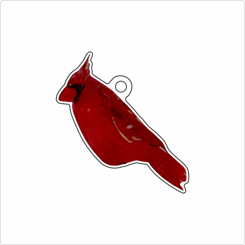 ALD-003 Cardinal Ornament | 0.25Acrylic Ornament