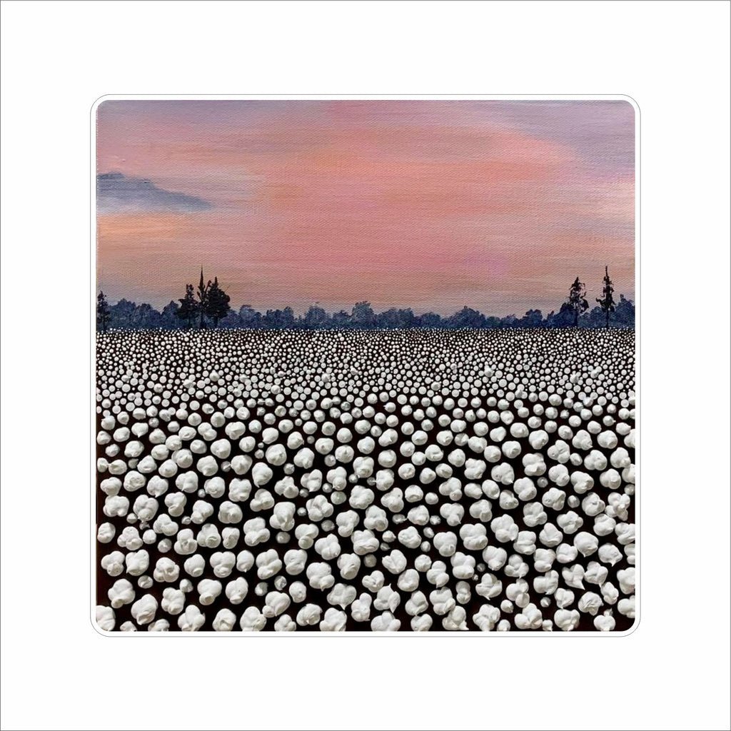 ALR-007 Delta at Dawn Cotton Field Block | 0.75Acrylic Block