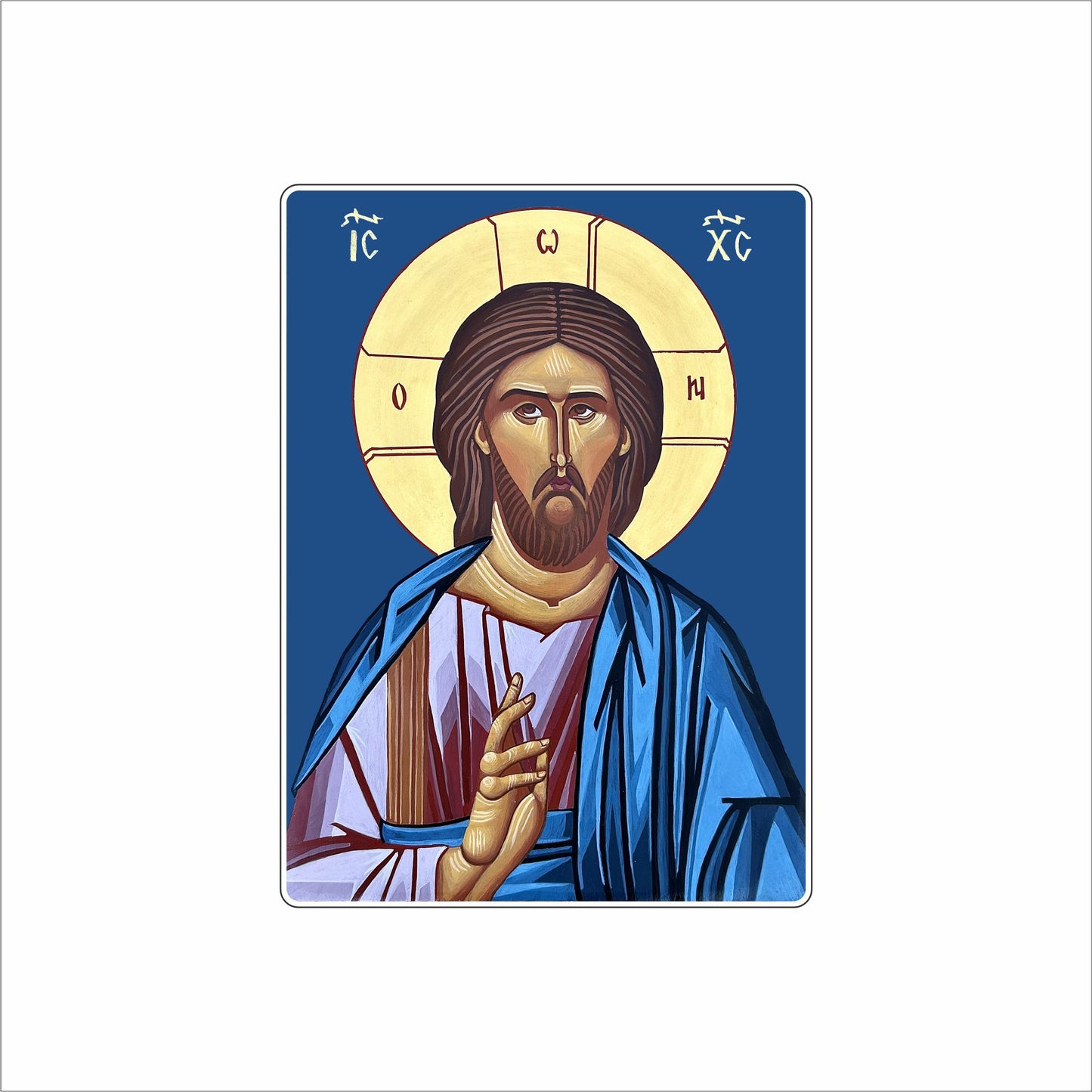 ALR-012 Christ Pantocrator Mini | 0.50Acrylic Mini Contour