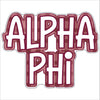 Alpha Phi | 0.75in. Acrylic Cutout | Case Bundle any 10+
