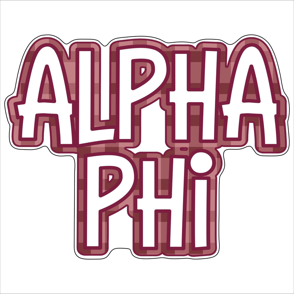 Alpha Phi | 0.75in. Acrylic Cutout | Case Bundle any 10+
