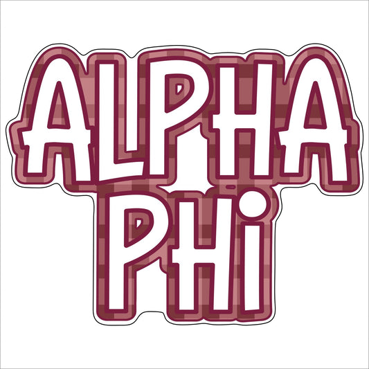 Alpha Phi | 0.75in. Acrylic Cutout | Case Bundle any 10+