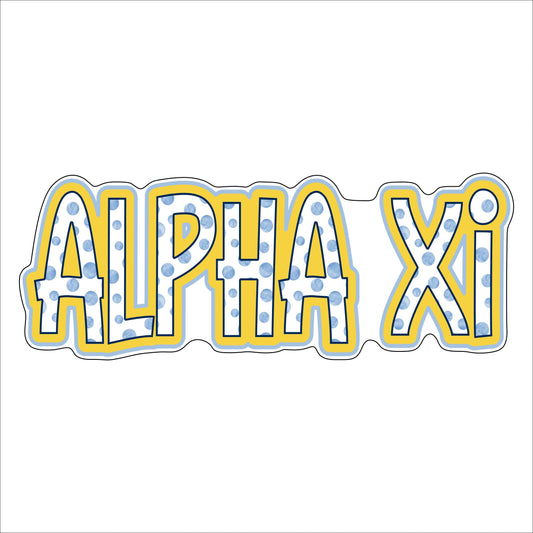 Alpha Xi | 0.75in. Acrylic Cutout | Case Bundle any 10+