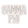 Gamma Phi | 0.50in. Acrylic Mini |