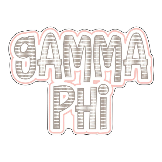 Gamma Phi | 0.50in. Acrylic Mini |