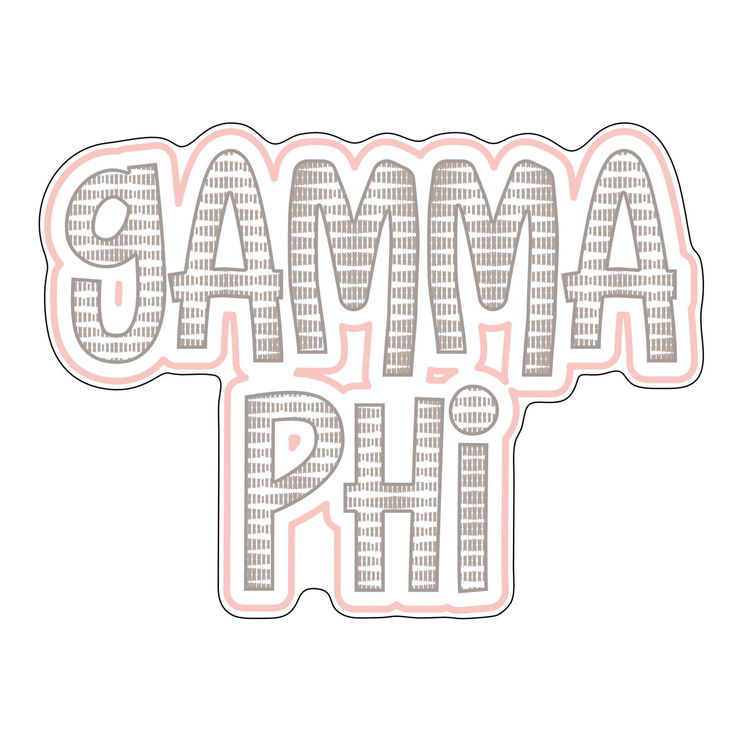 Gamma Phi | 0.75in. Acrylic Cutout |