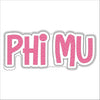 Phi Mu | 0.50in. Acrylic Mini |