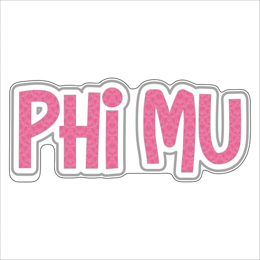 Phi Mu | 0.50in. Acrylic Mini |