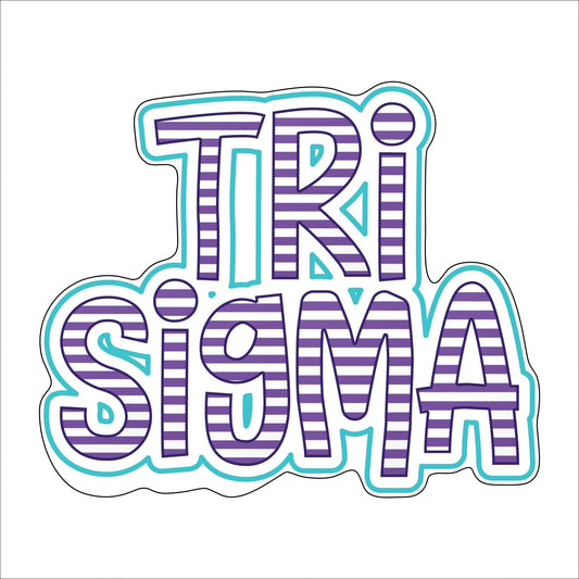 Tri Sigma | 0.75in. Acrylic Cutout |