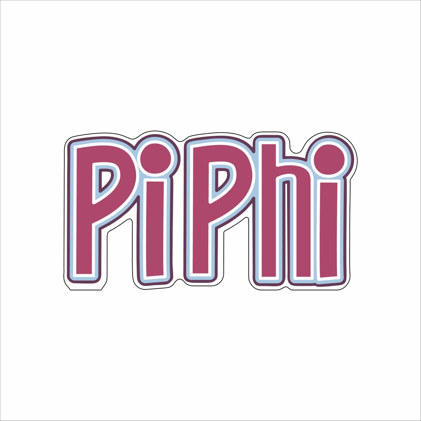 AND-035 Pi Phi | 0.50in. Acrylic Mini |