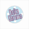 AND-061 Delta Gamma Polka Dot Coaster | 0.25Acrylic Coaster with Clear Bumpers | Case of 4