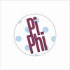 AND-068 Pi Phi Polka Dot Coaster | 0.25Acrylic Coaster with Clear Bumpers | Case of 4