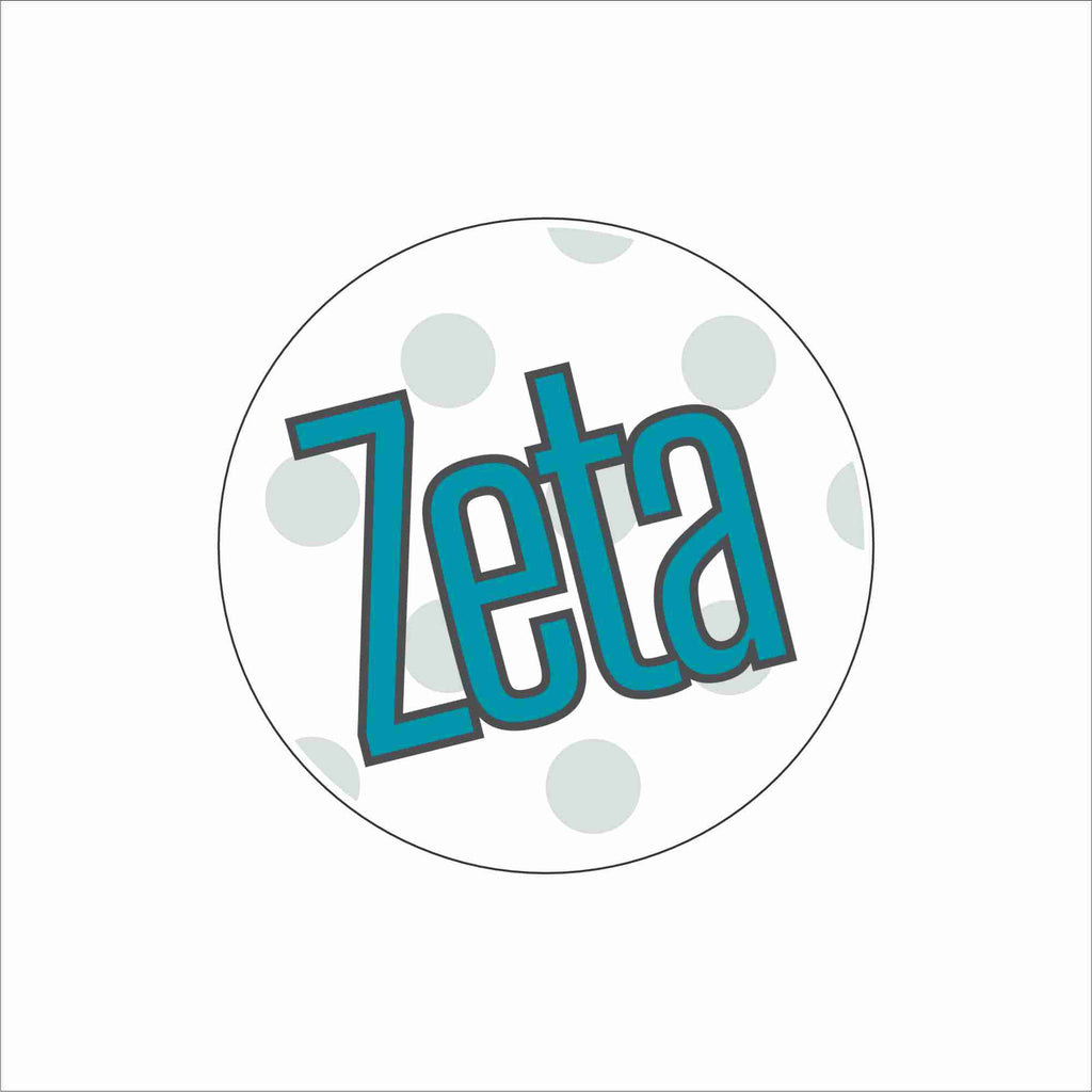 AND-071 Zeta Polka Dot Coaster | 0.25Acrylic Coaster with Clear Bumpers | Case of 4