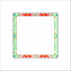 ANT-001 Red & Green Ikat Picture Frame | 0.25Acrylic Picture Frame