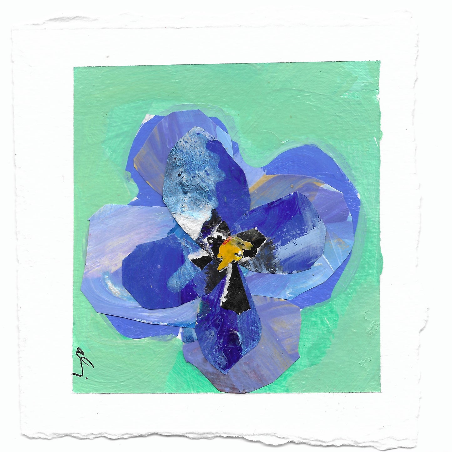 Pansy Bluebird | 0.75in. Acrylic Cutout | Single