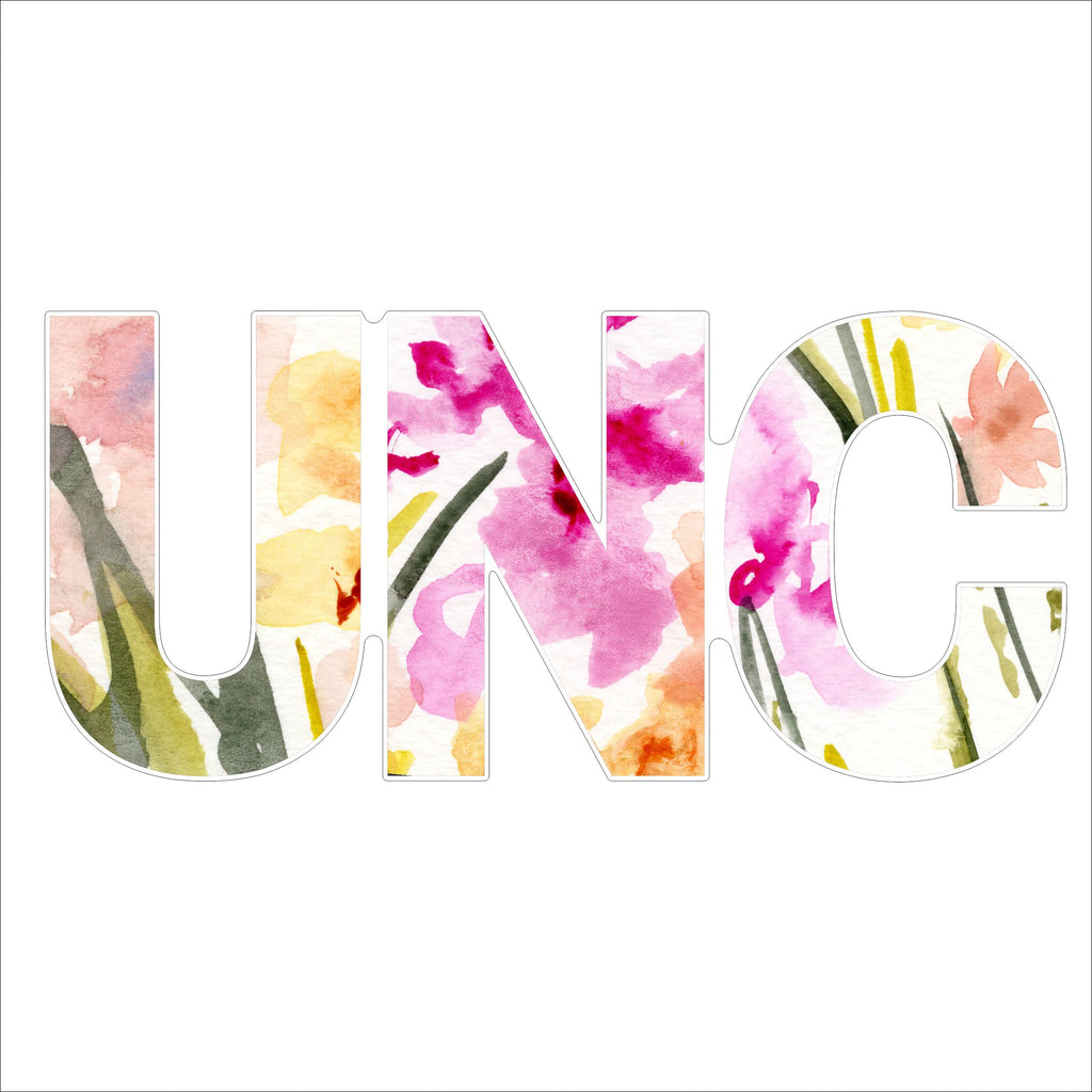 UNC Watercolor | 0.75in. Acrylic Cutout |