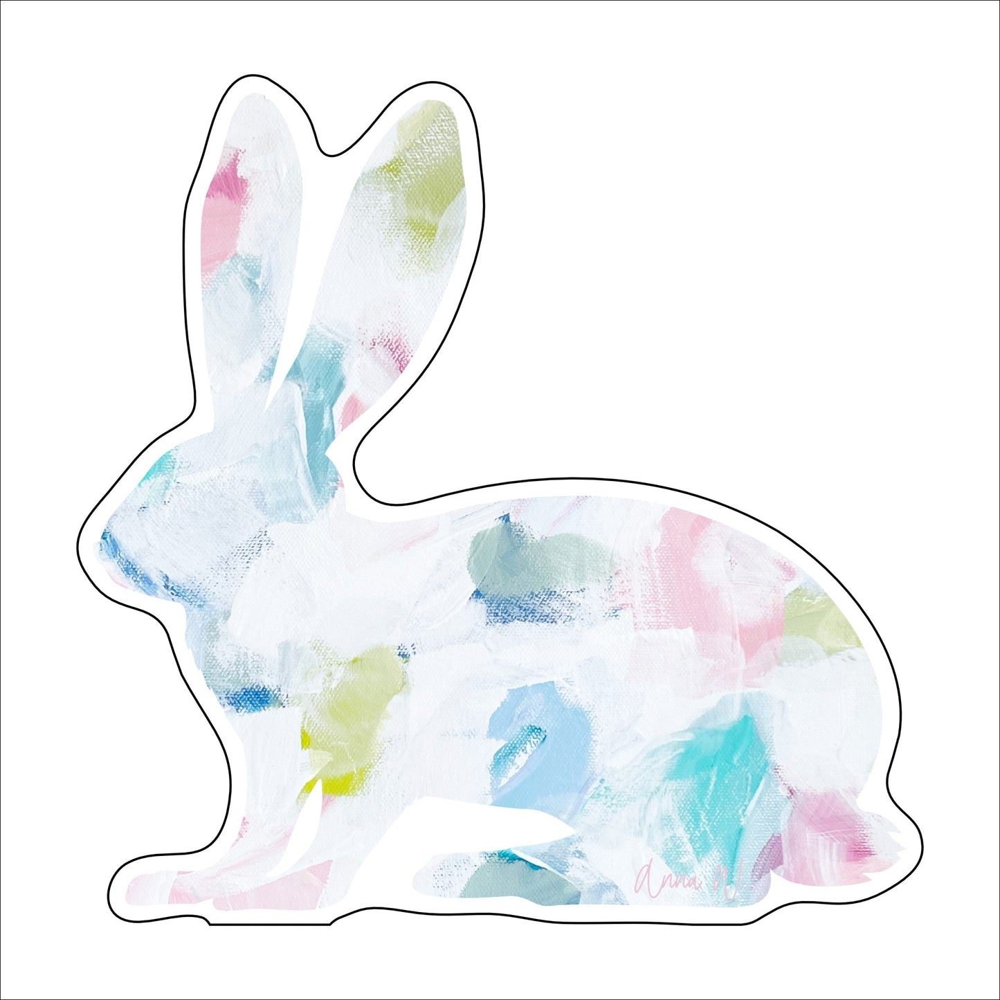 AWA-02 Bunny | 0.75in. Acrylic Cutout |