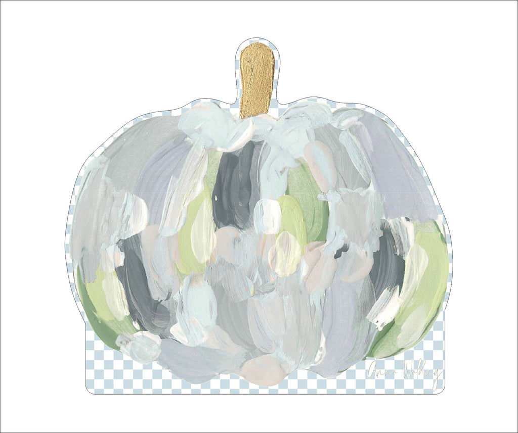 AWA-018 Blue Pumpkin 2 | 0.75in. Acrylic Cutout  | Case Bundle of 25