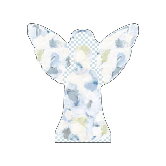 AWA-021 Angel B Cutout | 0.75in. Acrylic Cutout |