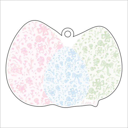 AWA-042 Three Eggs | 0.25in. Acrylic Ornament |