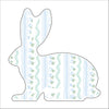AWA-043 Bunny Blue White | 0.75in. Acrylic |